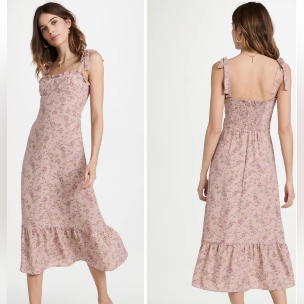 NWT o.p.t Toile De Jouy Dress in Pink Floral - Wedding Guest Dress